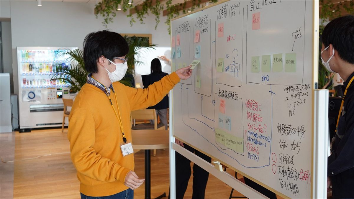 Speeeのインターンでワークをおこなう様子